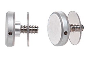 C.R. Laurence CRL Satin Chrome Standoff Cap Assemblies for 1-1/4&quot; Standoff Bases | CAP114SC