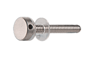 C.R. Laurence CRL Brushed Stainless Standoff Cap Assembly for 1/2&quot; Standoff Bases  | CAP12BS
