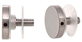 C.R. Laurence CRL 316 Brushed Stainless 1&quot; Diameter Standoff Cap Assembly  | CAP1BS