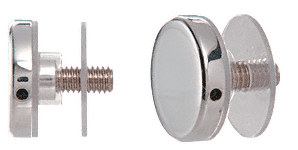 C.R. Laurence CRL 316 Polished Stainless 1&quot; Diameter Standoff Cap Assembly | CAP1PS