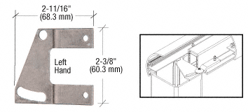 C.R. Laurence CRL  Adjustable Left  Top Rail Fastening Plate | CB350L