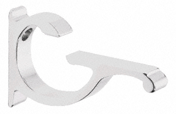 C.R. Laurence White Designer Aluminum Shelf Bracket - 3/8&quot;-1/2&quot; - Package  | CC5W