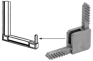 C.R. Laurence CRL-Sash Gray Square Storm Window Corner for CRL-Sash Square Cut Fabrication - Package | CD35M