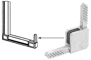 C.R. Laurence CRL-Sash White Square Storm Window Corner for CRL-Sash Square Cut Fabrication - Package | CD35W