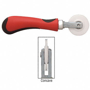 CRL Nylon 3/32&quot; Comfort Grip Single Concave Edge Roller  | CG27K6N