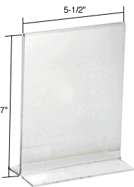 C.R. Laurence CRL Clear Acrylic Small Sign Card Holder | CH557