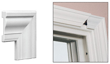 C.R. Laurence CRL White TrimQuick Corner Clip for TQ356W Vinyl Window Casing | CNRCLP1