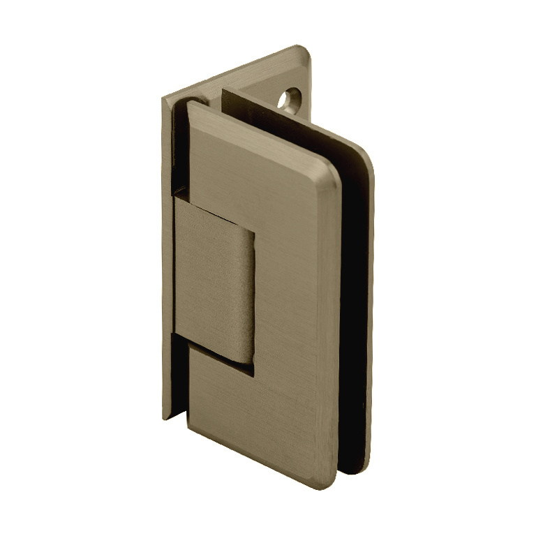 CRL Brushed Bronze Cologne 044 Series Wall Mount Offset Back Plate Hinge | C0L044BBRZ