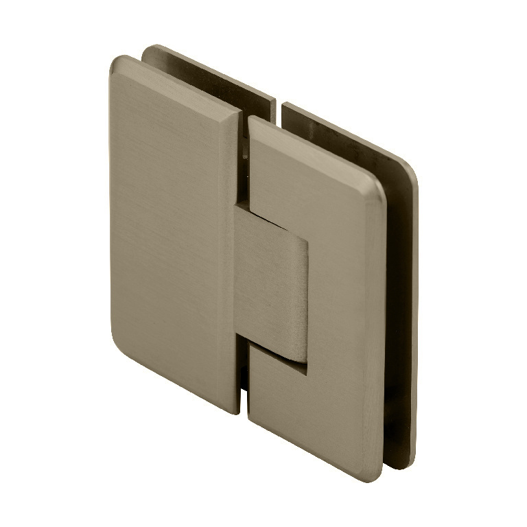 CRL Cologne 180 Series Brushed Bronze 180&#176; Glass-to-Glass Hinge | C0L180BBRZ