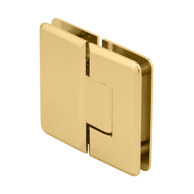 CRL Cologne 180 Series Polished Brass 180&amp;#176; Glass-to-Glass Hinge | C0L180BR