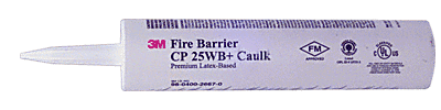 3M Fire Barrier Caulk | Fire Barrier Caulk CP-25 WB+ 10.1 Fluid Ounce Tube | CP25WB