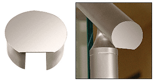 C.R. Laurence CRL 3-1/2&quot; Polished Stainless CRS Top Rail End Cap | CR35ECPS