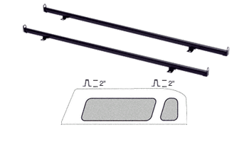 CRL-Automotive CRL 2&quot; (2-Pair) Mounting Legs for Load Rails | CR6022
