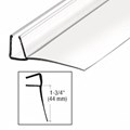 CRL Shower Door Polycarbonate with 90 degree 1-3/4" Long Vinyl Fin Seal for 1/2" Glass - 95" Long