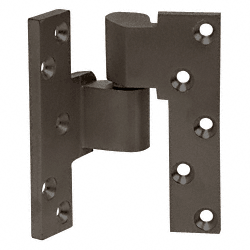 C.R. Laurence CRL Dark Bronze 3/4&quot; Offset Intermediate Left Hand Pivot | CRL19LHDU