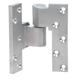 C.R. Laurence CRL Satin Chrome 3/4&quot; Offset Intermediate Left Hand Pivot | CRL19LHSC