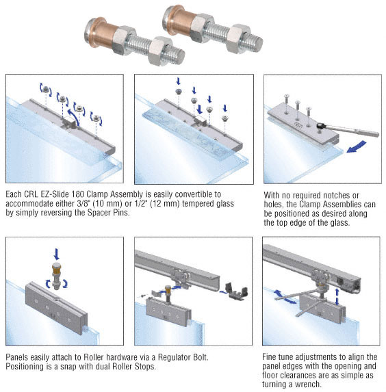 C.R. Laurence CRL EZ-Slide 180 Regulator Bolts - Package | CRL3928
