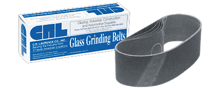 C.R. Laurence CRL 3&quot; x 18&quot; 120 Grit Portable Glass Grinding Belts | CRL3X18120X