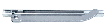 C.R. Laurence CRL Aluminum Finish Offset Arm Assembly with Mortise Type Slide-Track for 7/8&quot; Deep Rail | CRL8010J0XAL