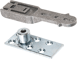 C.R. Laurence CRL Complete Bottom Pivot with Plate for CRL Door Rail System | CRL8010BP