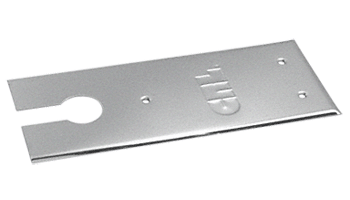 C.R. Laurence CRL Brushed Stainless Finish Closer Cover Plates for 8300 Series Floor Mounted Closer | CRL83CPBS
