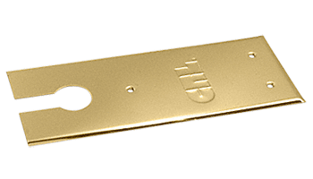 C.R. Laurence CRL Polished Brass Finish Closer Cover Plates for 8300 Series Floor Mounted Closer | CRL83CPPB