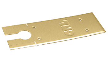 C.R. Laurence CRL Polished Brass Finish Cover Plates for 8400 Series Floor Mounted Closer  | CRL84CPPB