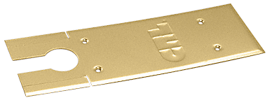 C.R. Laurence CRL Polished Brass Cover Plates for 8500 Series Floor Mounted Closer | CRL85CPPB