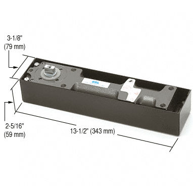 C.R. Laurence CRL 105 Degree Hold Open Size 3 Medium Floor Mounted Door Closer | CRL8536