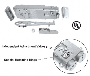 C.R. Laurence CRL 90 Degree Hold Open Overhead Concealed Closer Package for Side-Load Installation - A.D.A. &quot;GE&quot; Package | CRL8960GE