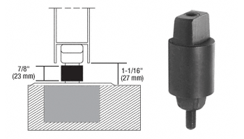 C.R. Laurence CRL Floor Mounted Closer 7/8&quot; Collar Height Tapered Type Spindle  | CRL9040S23