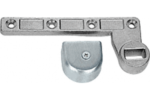 C.R. Laurence CRL 3/4&quot; Offset Brushed Stainless Finish Left Hand (RHRB) Bottom Arm for use with Floor Closers  | CRL9077BS