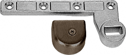 C.R. Laurence CRL 3/4&quot; Offset Dark Bronze Left Hand (RHR) Bottom Arm for use with Floor Closers  | CRL9077DU