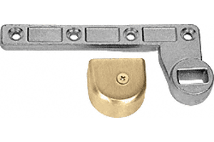 C.R. Laurence CRL 3/4&quot; Offset Polished Brass Finish Left Hand (RHRB) Bottom Arm for use with Floor Closers  | CRL9077PB
