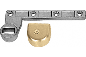C.R. Laurence CRL 3/4&quot; Offset Polished Brass Finish Right Hand (LHRB) Bottom Arm for use with Floor Closers  | CRL9079PB