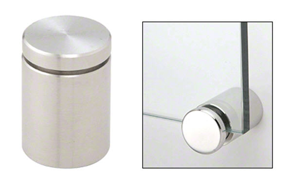 CRL 1-1/4&quot; Brushed Stainless Single Sided Adjustable Barrel Edge Grip  | ABEG114BS