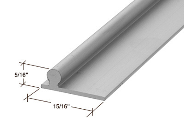 C.R. Laurence CRL Aluminum Sliding Glass Door Replacement Rail - 120 in long | PLD1664