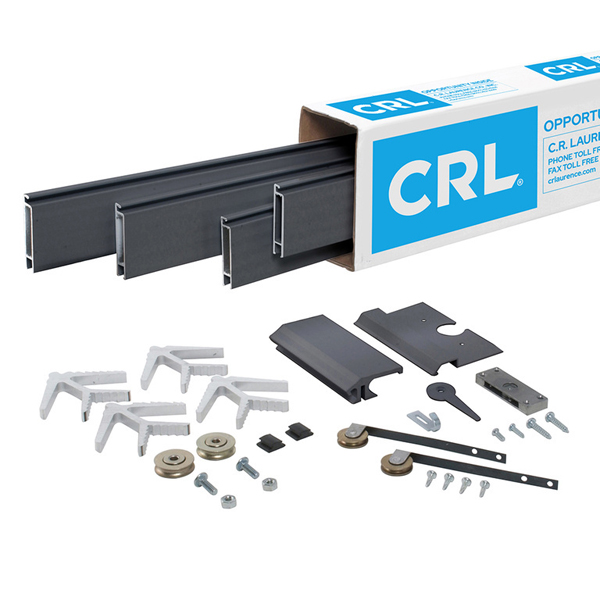 C.R. Laurence CRL Champion Series Bronze Powder Coated 50&quot; x 82&quot; Heavy-Duty Extruded K.D. Sliding Screen Door Kit - 2-1/2&quot; Frame | KDEX21248BRZ
