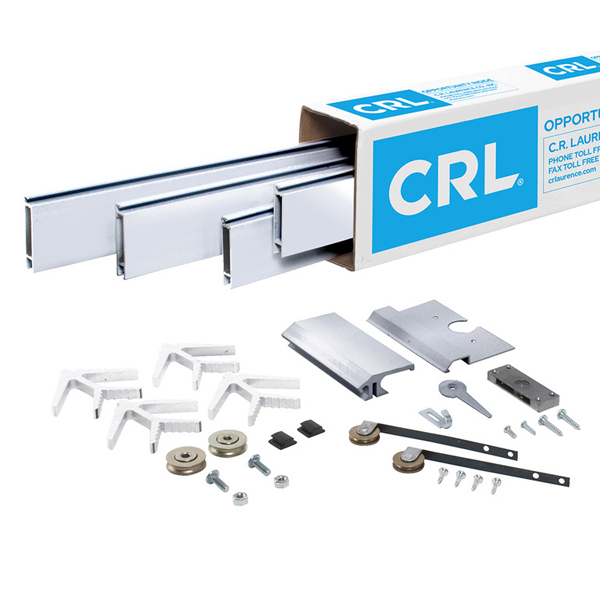CRL Champion Series Satin Anodized 38&quot; x 82&quot; Heavy-Duty Extruded K.D. Sliding Screen Door Kit - 2-1/2&quot; Frame
 | KDEX21236