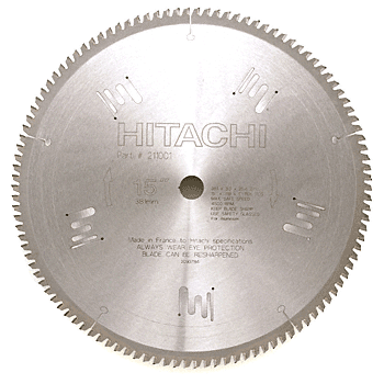 C.R. Laurence CRL Hitachi 15&quot; 100 Tooth Carbide Tipped Saw Blade | CSB15X100AX