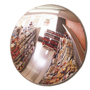 26&quot; Acrylic Convex Mirror Indoor with Hardboard Backing with Z Bracket | CVI26