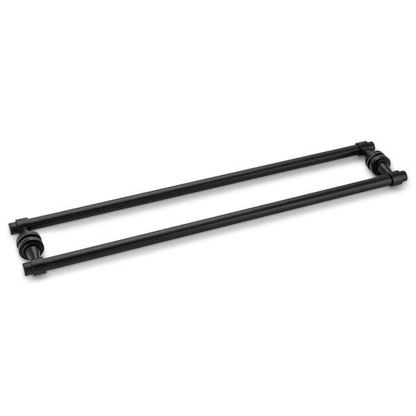 Concerto 24&quot; Cuttable Back-to-Back Towel Bar - Matte Black | C24DBLTBMB