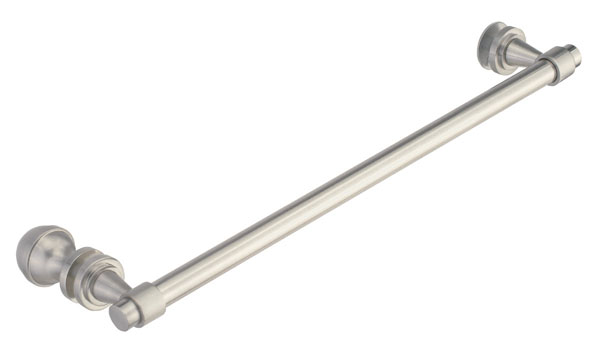 Concerto 24&quot; Cuttable Towel Bar and X Knob Shower Door Combination - Polished Nickel | N24TBKPN