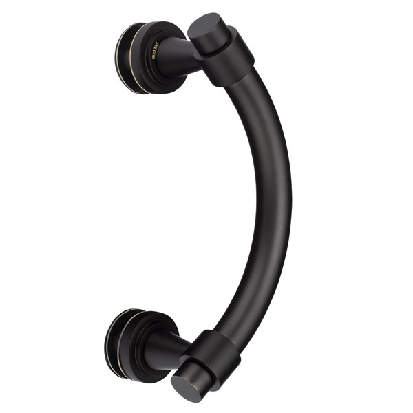Concerto 8&quot; Center-to-Center Single Sided Offset Pull - Matte Black | C8SOPMB