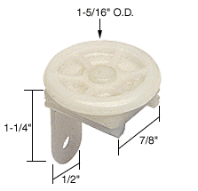 Strybuc Industries CRL 1-5/16&quot; Diam. Horizontal Roller Guide for Citation 3 Doors from Peachtree | D1803