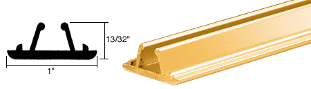 C.R. Laurence CRL Bright Gold Anodized Aluminum Showcase Connector Strips | D3030BGA