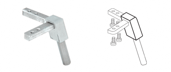 C.R. Laurence CRL Top 70 Degree Corner for Slant Front Showcases ** REPLACED BY D3068AST ** | D3068A