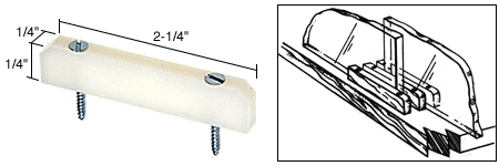 C.R. Laurence CRL 1/4&quot; High Nylon Lower Guide | D31