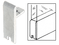 C.R. Laurence CRL Satin Anodized End Cap for KK610 Tall H-Bar | D331A