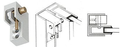 C.R. Laurence CRL Satin Anodized Right Handed Window Catch for Pass-Thru Windows | D53ARH